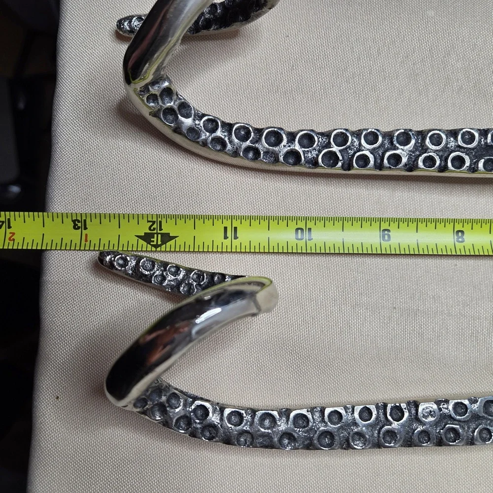 Culinary Concepts Whimsical Octopus Tentacle Stainless Serving Set Swirl Handles